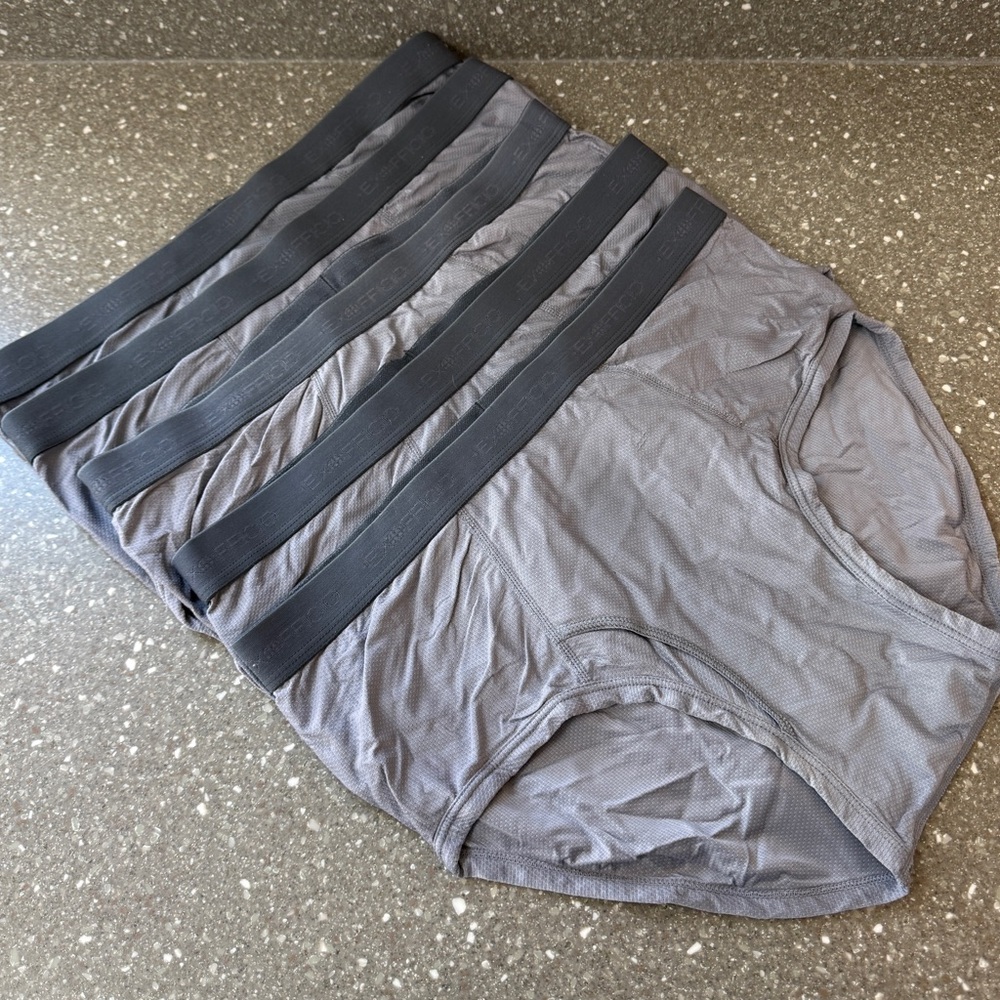 **SOLD Ex Officio Men's Give-N-Go Steel Onyx Grey Underwear Pack of 5